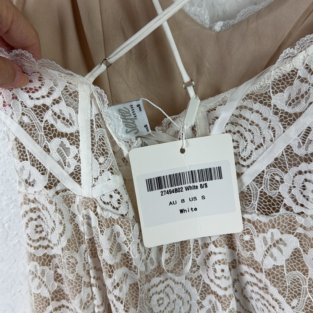 NWT Selfie Leslie lace overlay dress small - Picture 8 of 10